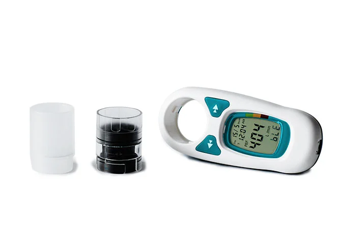 PEAKFLOWMETRU-SpirOx P este destinat monitorizarii PEF (debitul expirator maxim) si FEV1 (debitul expirator maxim en prima secunda) pentru pacient.